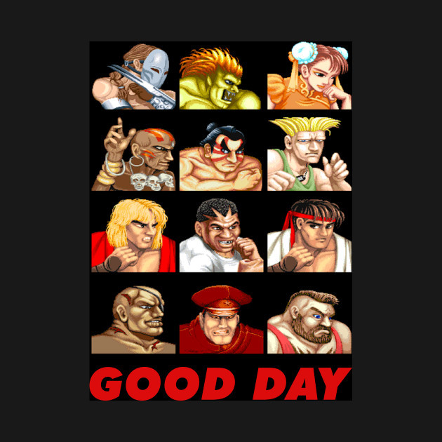 【Tシャツ】 『GOOD DAY』 STREET FIGHTER ストⅡ スーパーファミコン S/M/L/XL拍卖