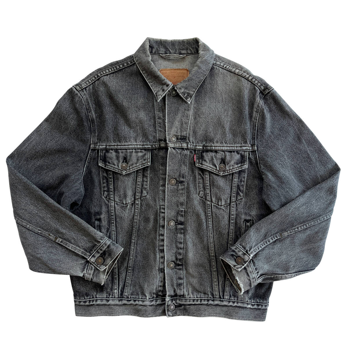 【Vintage】Levi’s デニムジャケット 70503 02 ユーロ リーバイス ジージャン L 黒 ブラック 先染め usd拍卖
