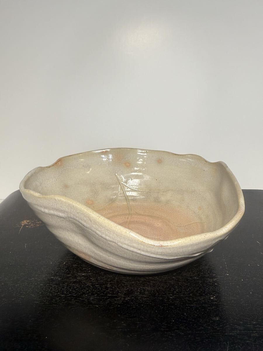 初出し品 萩焼 菓子器  菓子鉢 茶道具 窯印 印 ★広島発送★拍卖