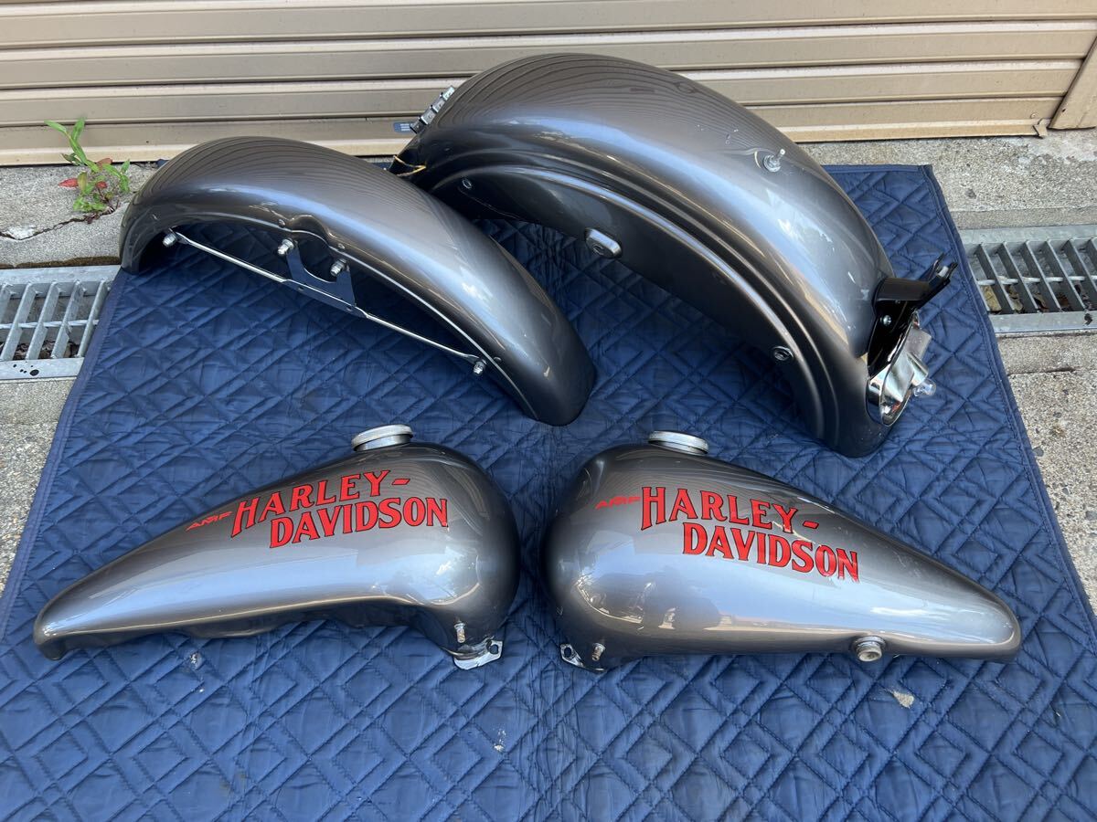 ショベル 純正 FXS ローライダー 3.5gal タンク フェンダー 外装セット FXE パンヘッド拍卖