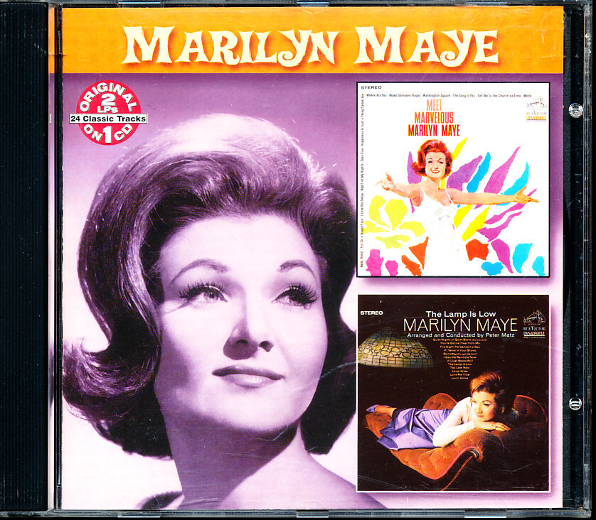 盤面良好 2in1CD マリリン・メイ - 「Meet Marvelous Marilyn Maye」「Lamp Is Low」 4枚同梱可能 b8B00005B522拍卖