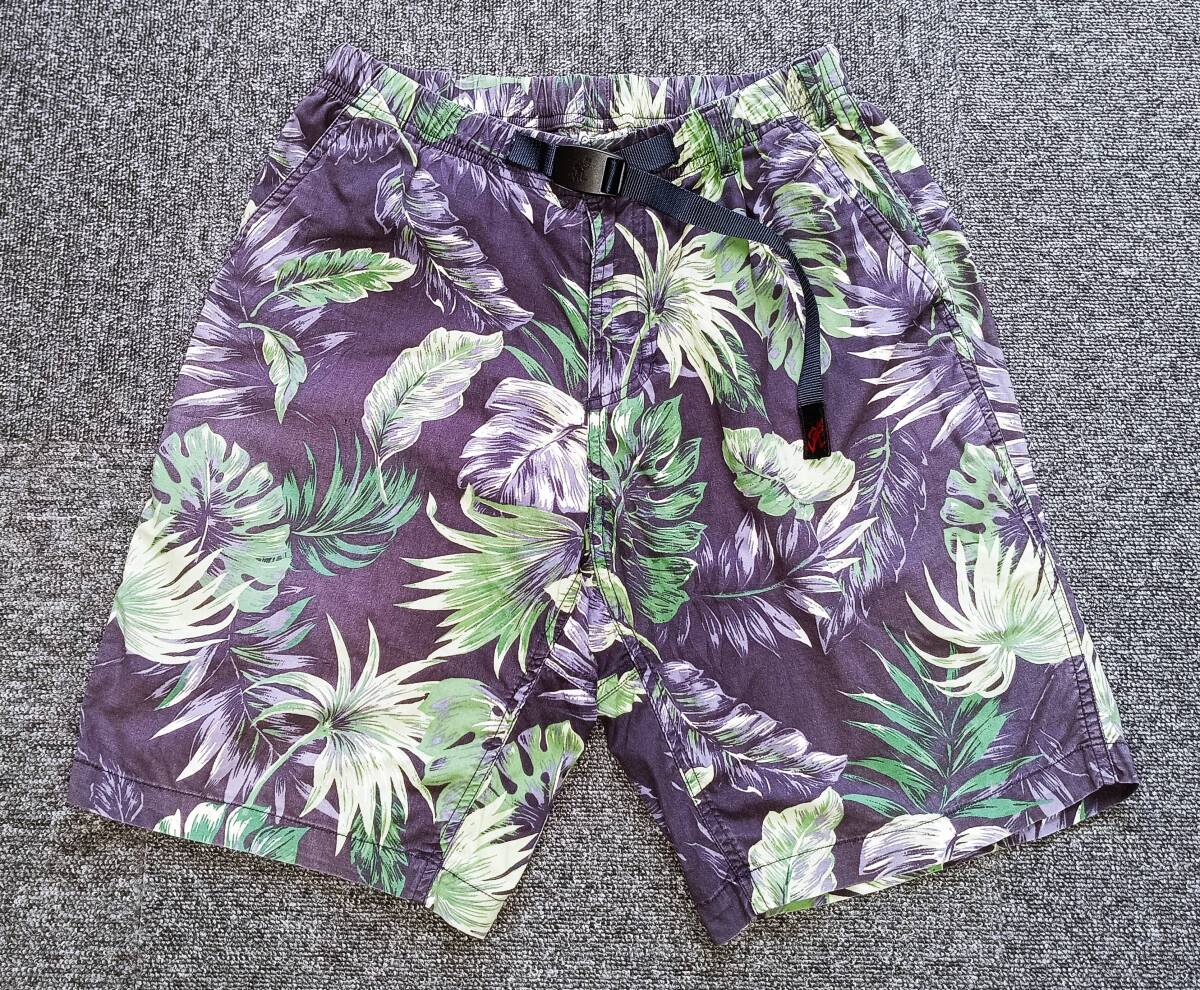GRAMICCI グラミチ ボタニカル総柄 WEATHER ST-SHORTS ストレッチウェザー クライミングハーフパンツ(M-L相当)拍卖