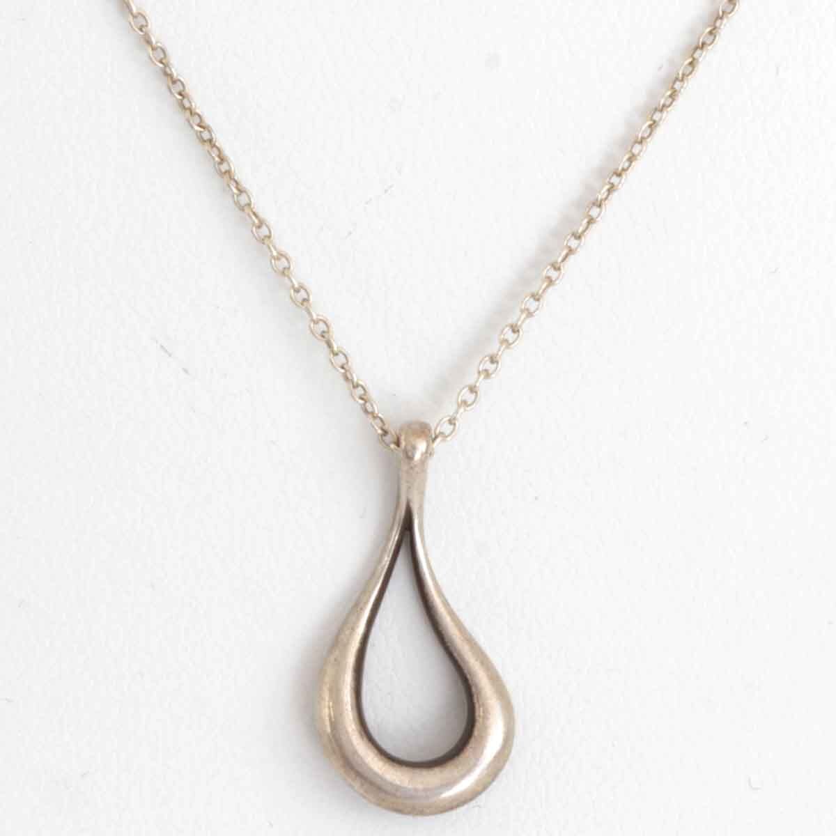 『USED』 シルバー925 TIFFANY&Co. ティファニー オープンティアドロップ ネックレス拍卖