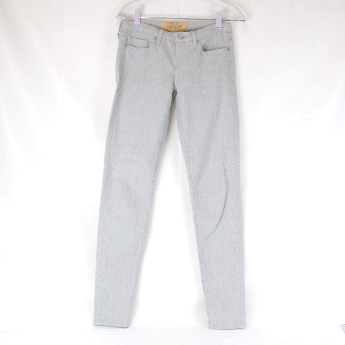 良品『USED』 Levi's リーバイス スキニー デニムパンツ グレー コットン/ポリウレタン 合わせやすいお色拍卖