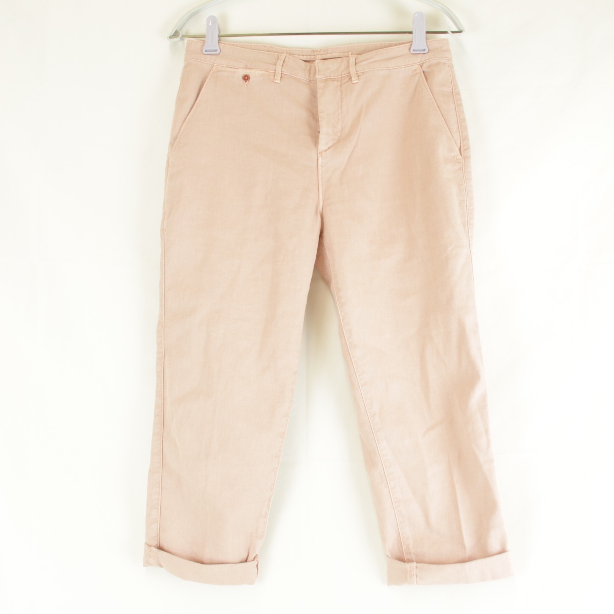 『USED』Levi's【リーバイス】 クロップドパンツ コットン/麻/ポリウレタン レディース チノパン スリム ピンク カジュアル シンプル拍卖