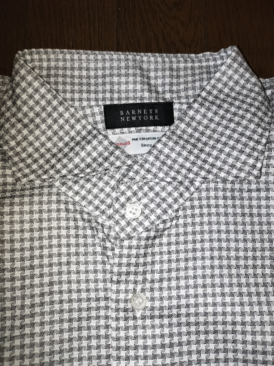 バーニーズニューヨーク barneys new york 長袖シャツ somelos チェック 日本製 美品! 格安! XL拍卖