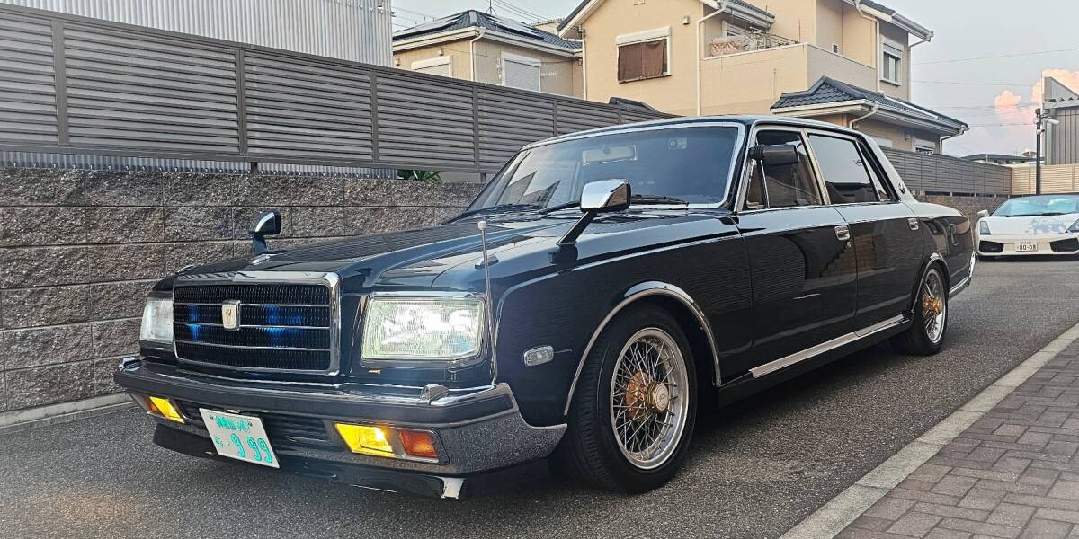 VG45後期型 センチュリーLタイプロング 本革シートワンオフ車高調フォルテクス インペリアル16インチフロント&サイドスポイラー拍卖