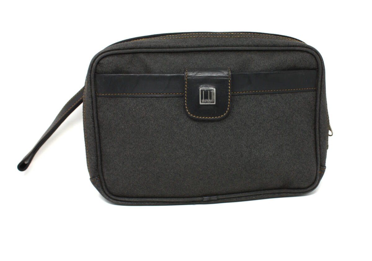 ◎美品 DUNHILL ダンヒル PVC × レザー クラッチバッグ セカンドバッグ拍卖