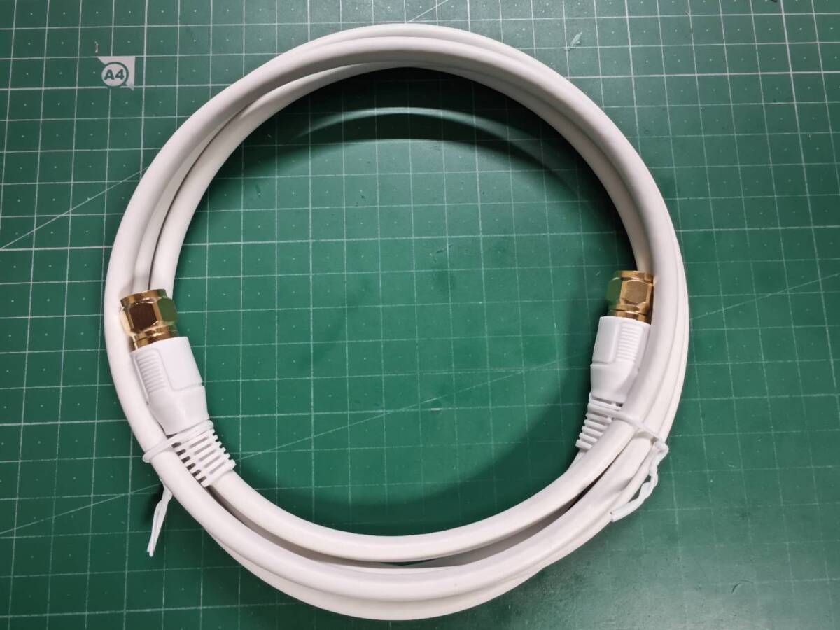 アンテナケーブル 2m 4K8K放送対応 S-4C-FB 同軸ケーブル 2m 両端Fコネクタ 金メッキ 送料無料拍卖