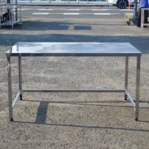 アズマ 業務用 ステンレス 作業台 W1500 D900 H800mm 厨房 3方枠 大型 ワークテーブル W150cm D90cm LTSA-1500拍卖