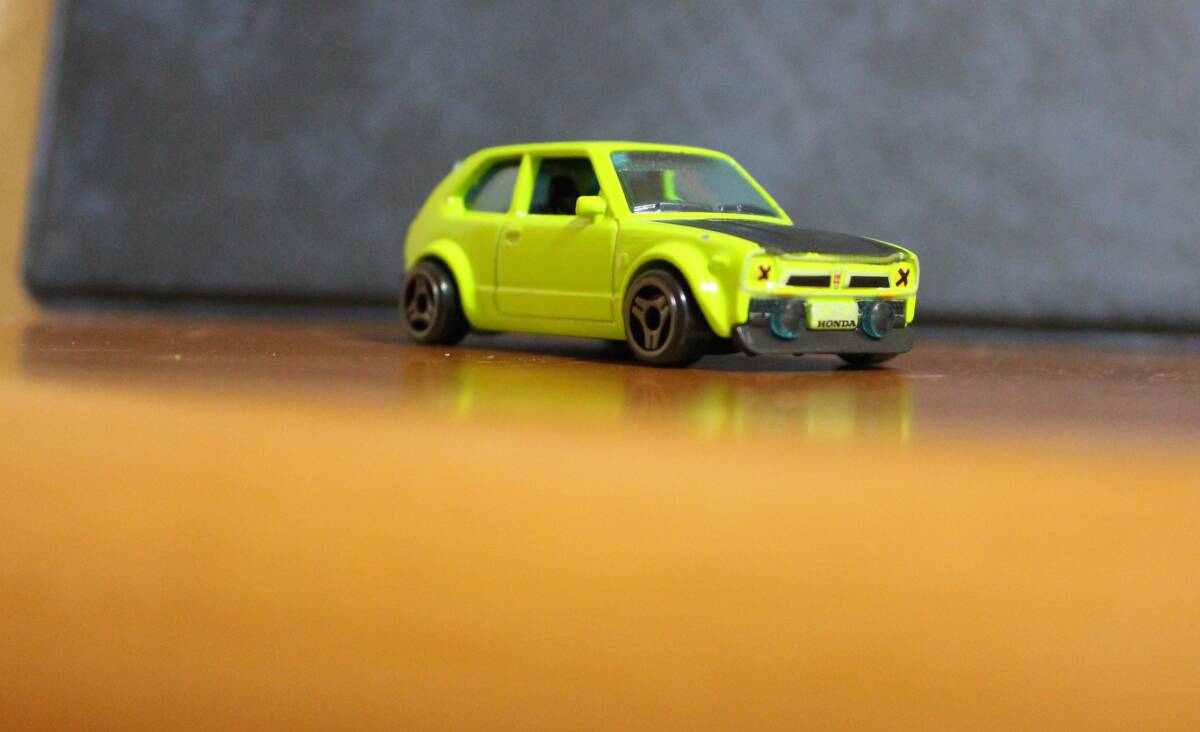 2022年 Mattel製 '73 ホンダ シビック カスタム HKG40 (イエローグリーン)拍卖