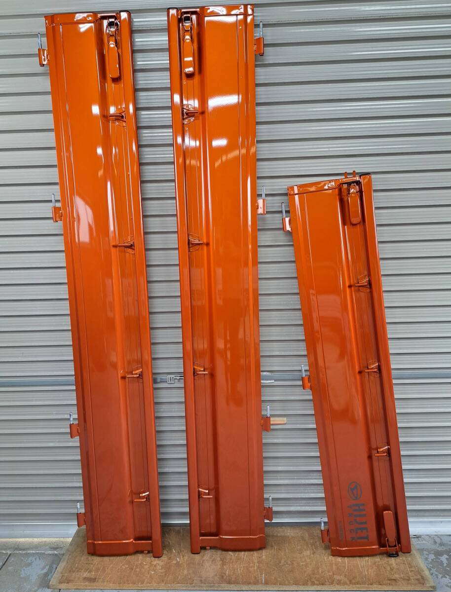 ☆大阪☆☆新車外し ハイゼットトラック S500P S510P トニコオレンジメタリック〈R71〉 リア3点セット あおり アオリ リアゲート拍卖