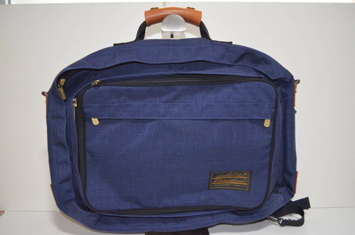 美品 Eddie Bauer 旧タグ 山ロゴ 3WAY ブリーフパック リュック ショルダー ヴィンテージ USA製? 80s〜90s エディーバウアー アメカジ 古着拍卖