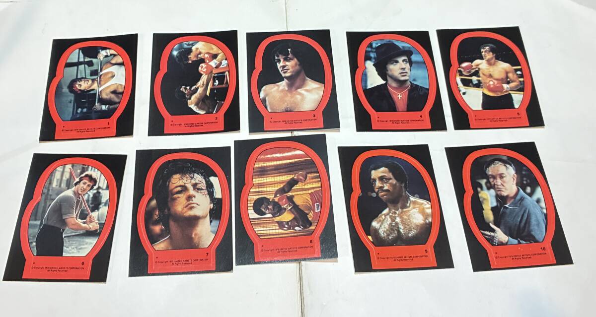 映画 ロッキー2 カード ステッカー 1979年 シルベスタースターロン拍卖
