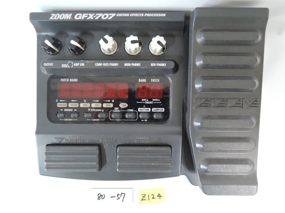 ZOOM マルチエフェクター GFX-707 動作確認済み 80-57-Z124拍卖