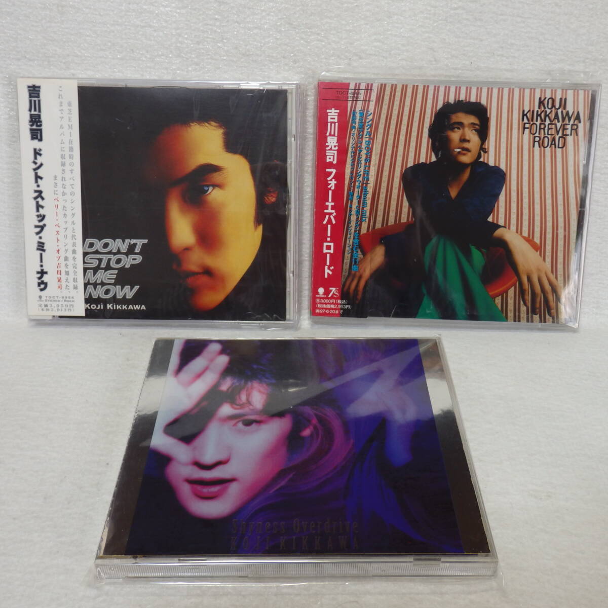 <美品> 吉川晃司 CD3枚セット まとめて / ドント・ストップ・ミー・ナウ|フォーエバー・ロード|SHYNESS OVERDRIVE 帯付 国内正規セル版拍卖