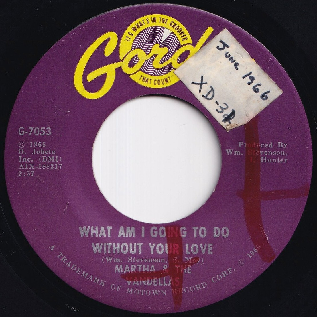 Martha & The Vandellas What Am I Going To Do Without Your Love Gordy US G-7053 212006 SOUL ソウル レコード 7インチ 45拍卖