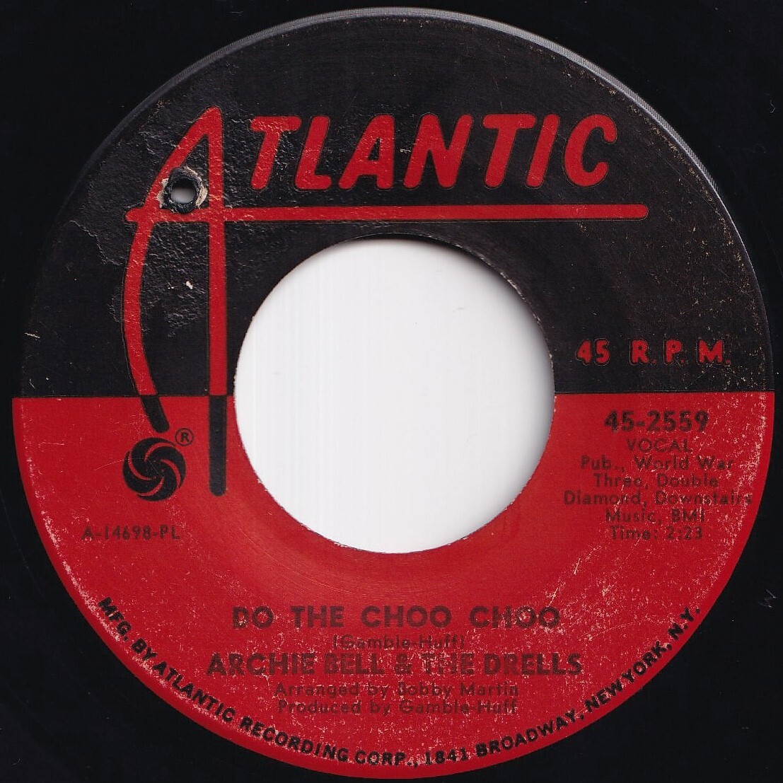 Archie Bell & The Drells Do The Choo Choo / Love Will Rain On You Atlantic US 45-2559 212003 SOUL ソウル レコード 7インチ 45拍卖
