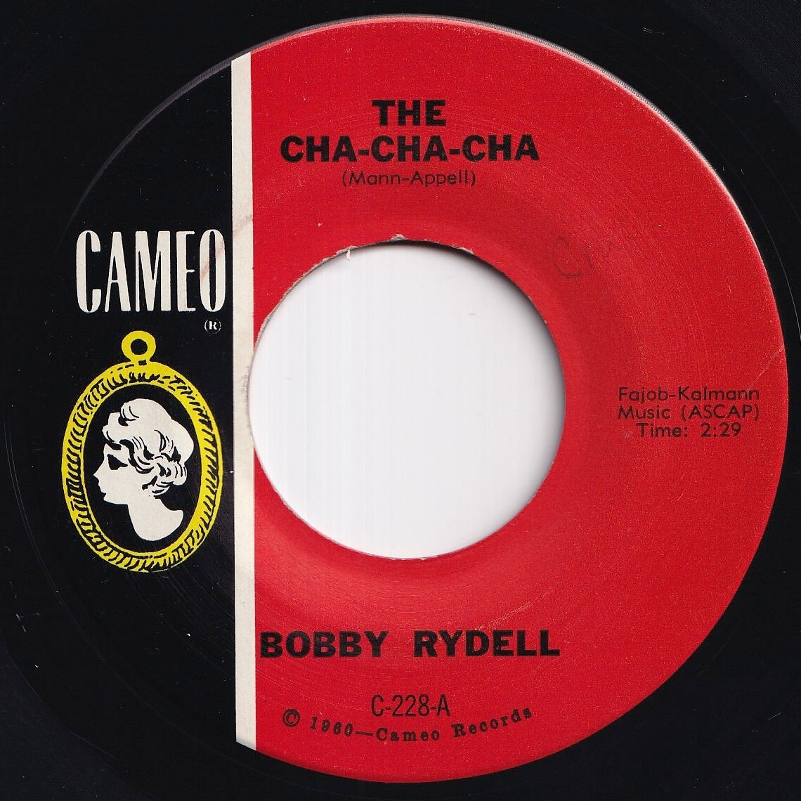 Bobby Rydell The Cha-Cha-Cha / The Best Man Cried Cameo US C-228 212145 R&B R&R レコード 7インチ 45拍卖