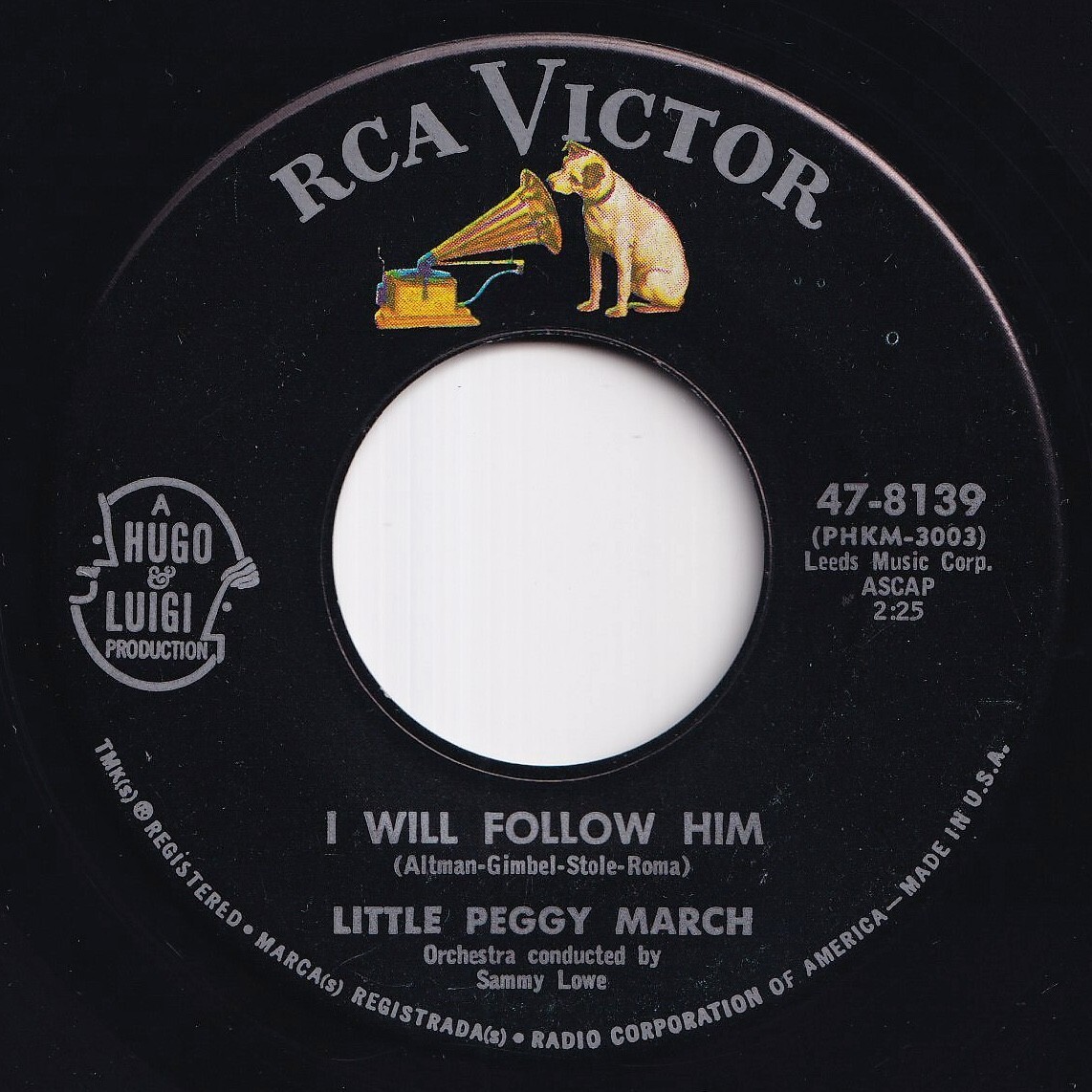 Little Peggy March I Will Follow Him / Wind-Up Doll RCA Victor US 47-8139 212142 ROCK POP ロック ポップ レコード 7インチ 45拍卖