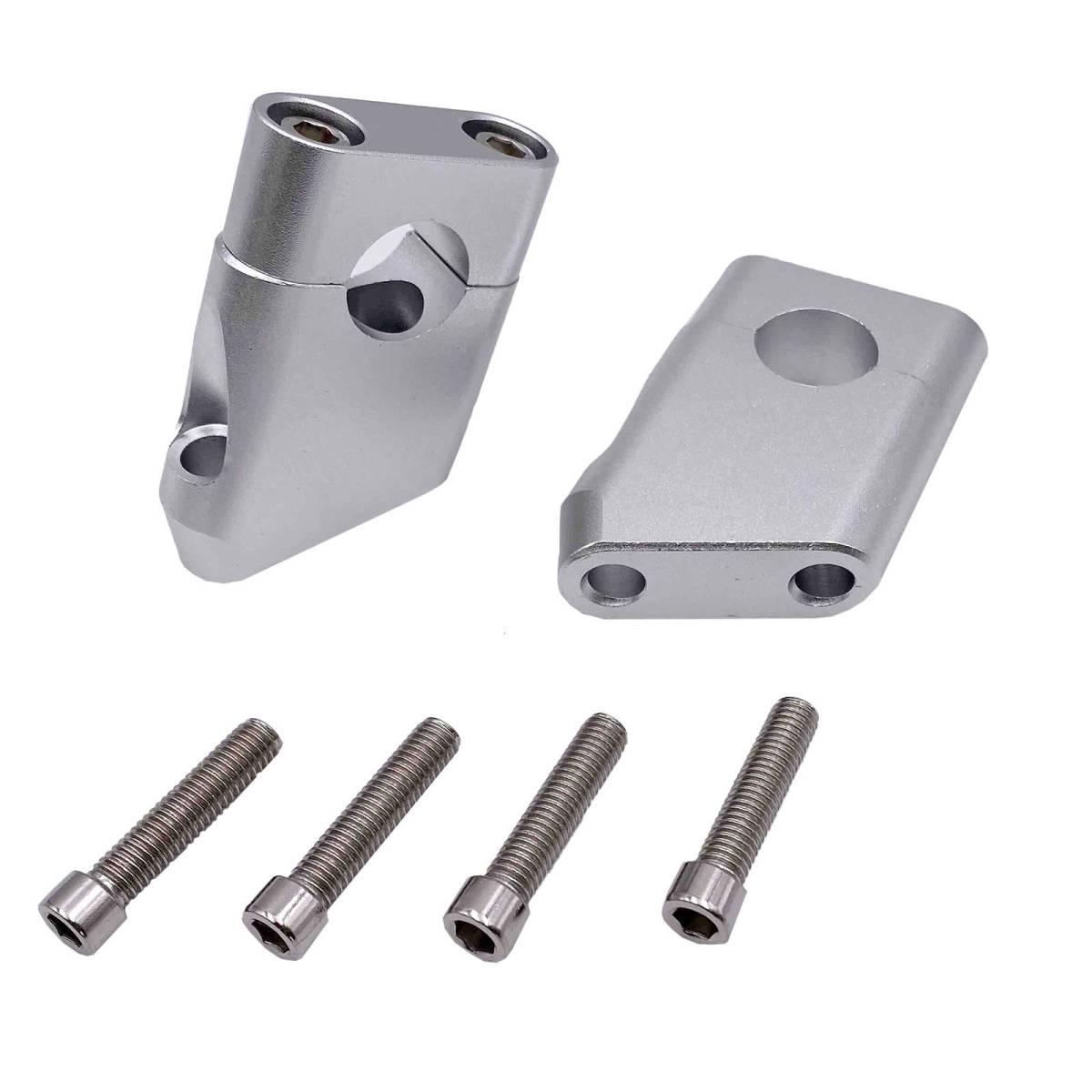 ハンドルアップ 【シルバー】 セットバックホルダー ハンドルブラケット ゼファー400 x ゼファー750 1100 バリオスⅡ 新品拍卖