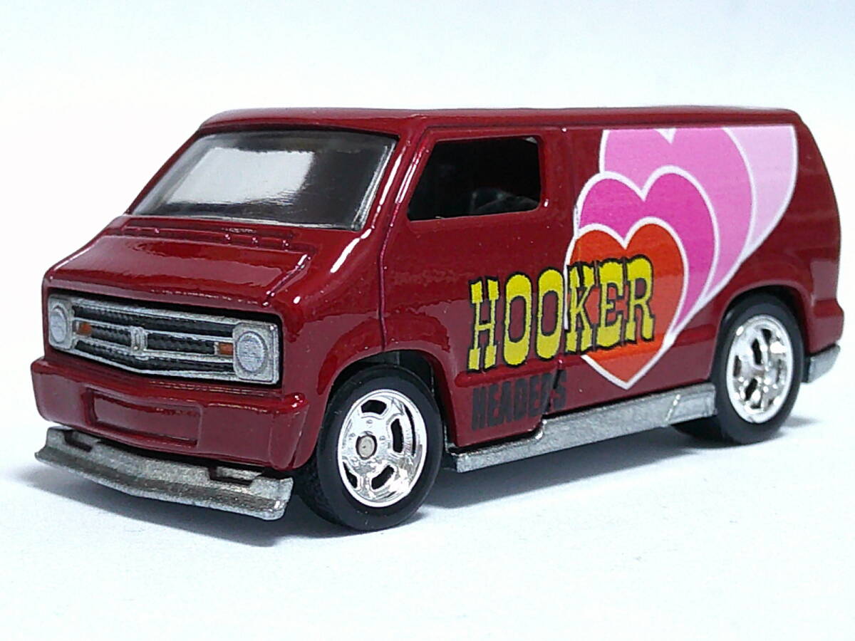 ホットウィール (赤) '77 ダッジ バン <ルース> Hot Wheels HOOKER HEADERS拍卖