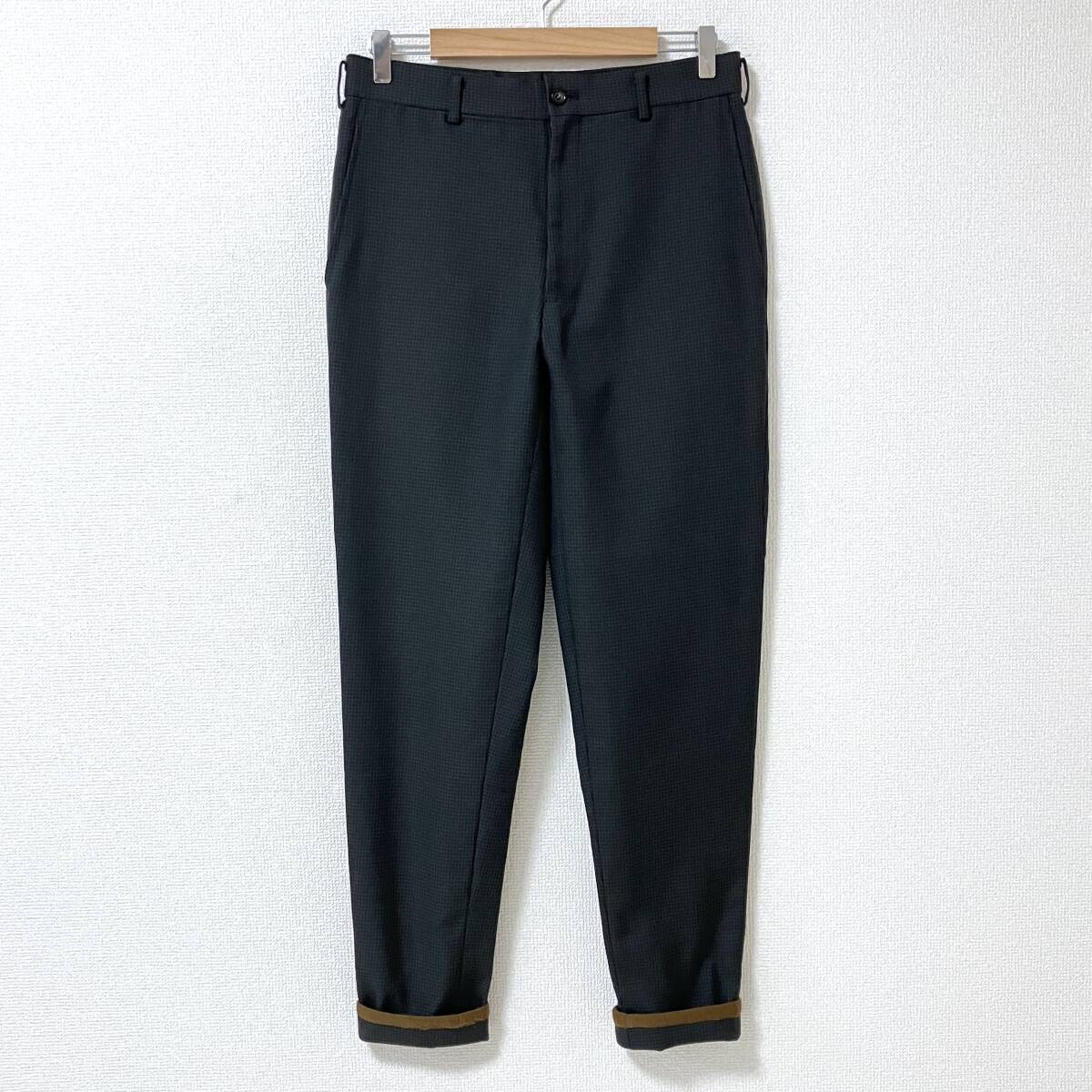 AD1999 田中オム COMME des GARCONS HOMME 裾パイピング 千鳥格子 スラックス Lサイズ コムデギャルソンオム 90s VINTAGE archive 5060468拍卖