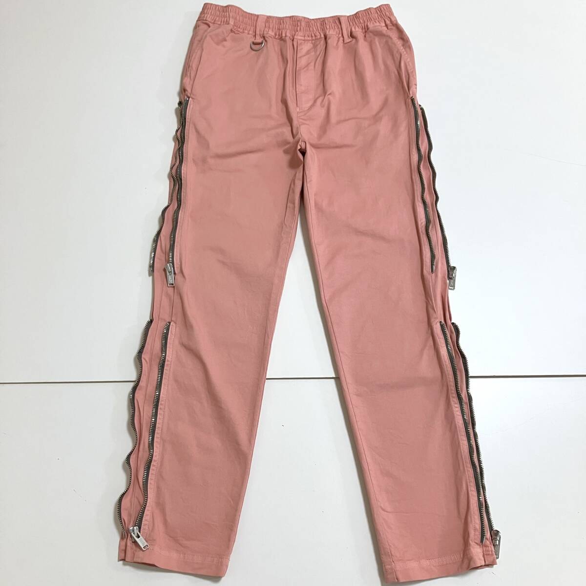 2023SS UNDERCOVER ジップ テーパード イージーパンツ ピンク 2サイズ アンダーカバー ボンテージ スリム スラックス archive 5030274拍卖