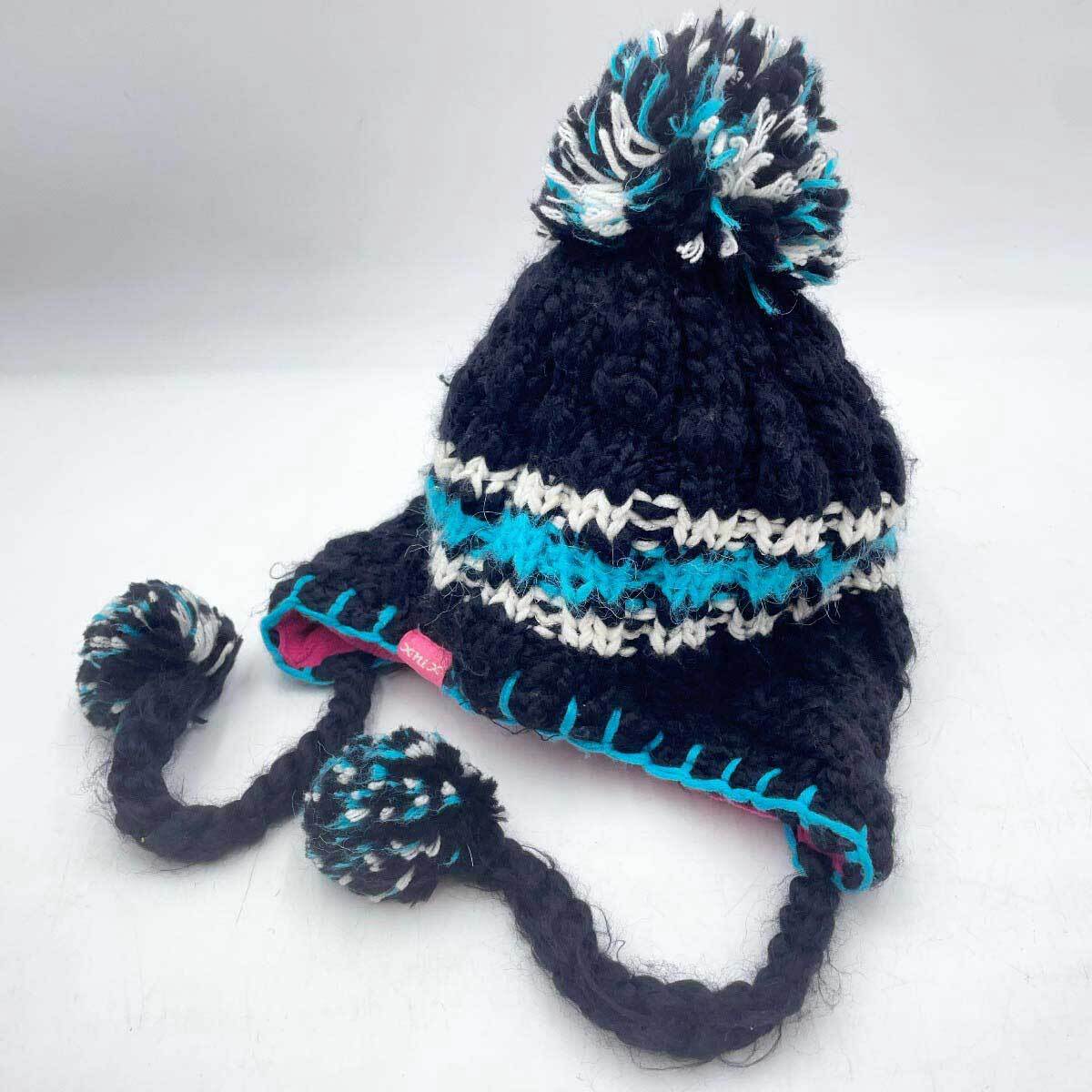 【中古】X-nix エクスニクス ニットキャップ ビーニー 帽子 F ブラック XN188HW59 レディース アウトドア スノーボード スキー拍卖