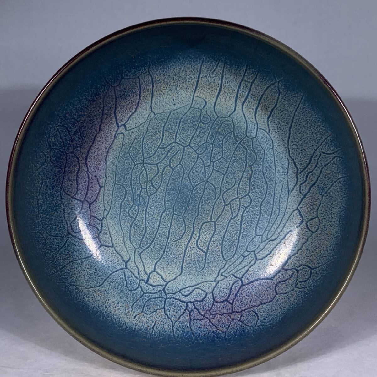 旧 宋代 鈞窯 瑰紫釉 羅漢碗 唐磁 古陶磁器 陶芸 中国古美術 古賞物 古置物 唐物 S78拍卖