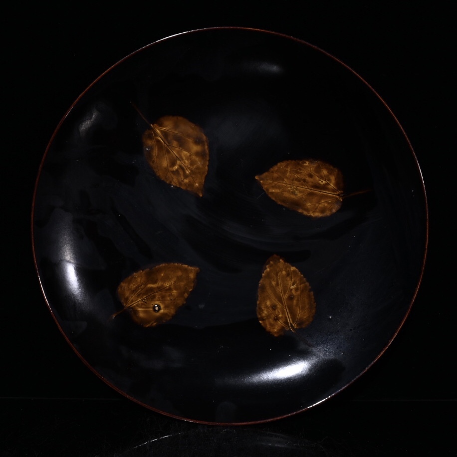 旧 宋代 吉州窯 木葉 磁皿 古陶磁器 陶芸 中国古美術 古賞物 古置物 唐物 旧蔵 S78拍卖