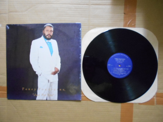 LP Toney Fountaine 「JUST FOR YOU」 輸入盤 071925 シュリンク付き ジャケットはカナダ製 美盤 ジャケットは綺麗拍卖