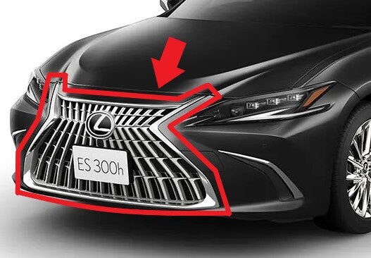 新品 純正 レクサス ES 300h AXZH10 AXZH11 グレイスフルエスコート フロントグリル メッキ クローム ラジエーター L0134-1拍卖