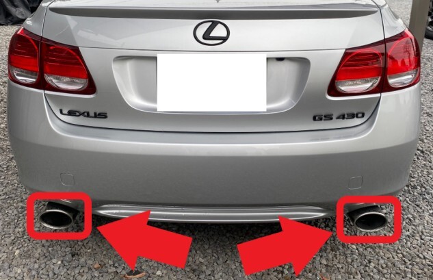 新品 純正 レクサス GS430/350/460/450H アリスト セルシオ MR-S マークX マフラーカッター マフラー エキゾースト フィニッシャー L0121-1拍卖