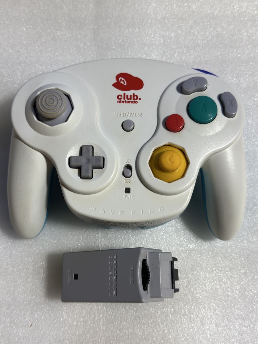GC ゲームキューブ用ワイヤレスコントローラ ウェーブバード クラブニンテンドー オリジナルデザイン コントローラ拍卖