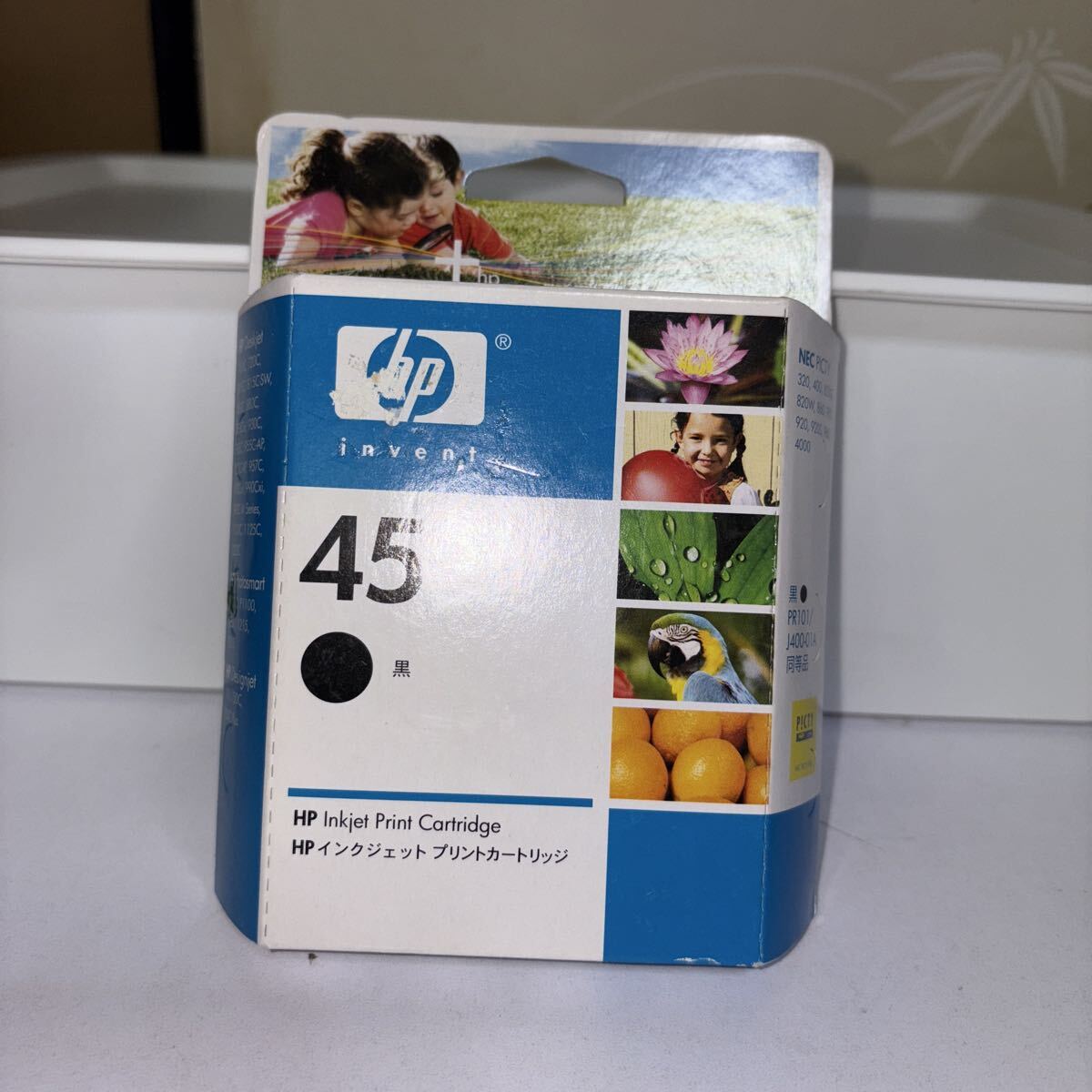 hp 純正 インクカートリッジ 45 未開封未使用品 ブラック/黒 期限切れのジャンク扱い 51645a ④拍卖