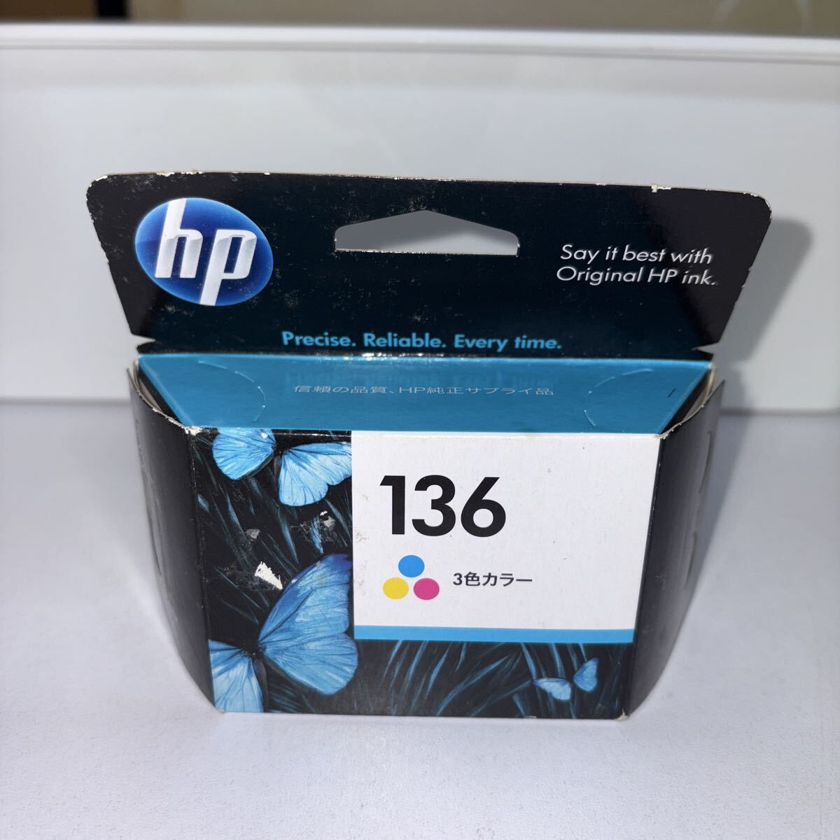 hp 純正 インクカートリッジ 136 未開封未使用品 3色カラー 期限切れのジャンク扱い C9361HJ拍卖
