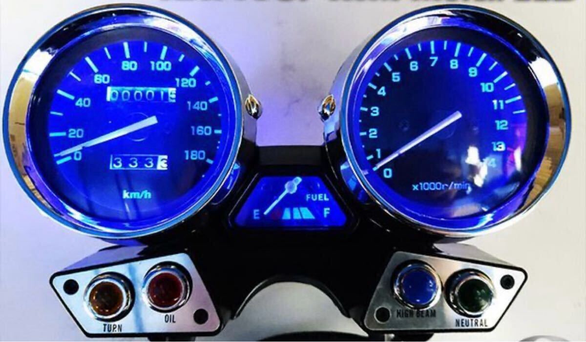スピードメーター タコメーター メーターパネル LEDメーター球Set 青 XJR400 4HM 4HM1-4HM6 対応 送料込み 送料無料拍卖