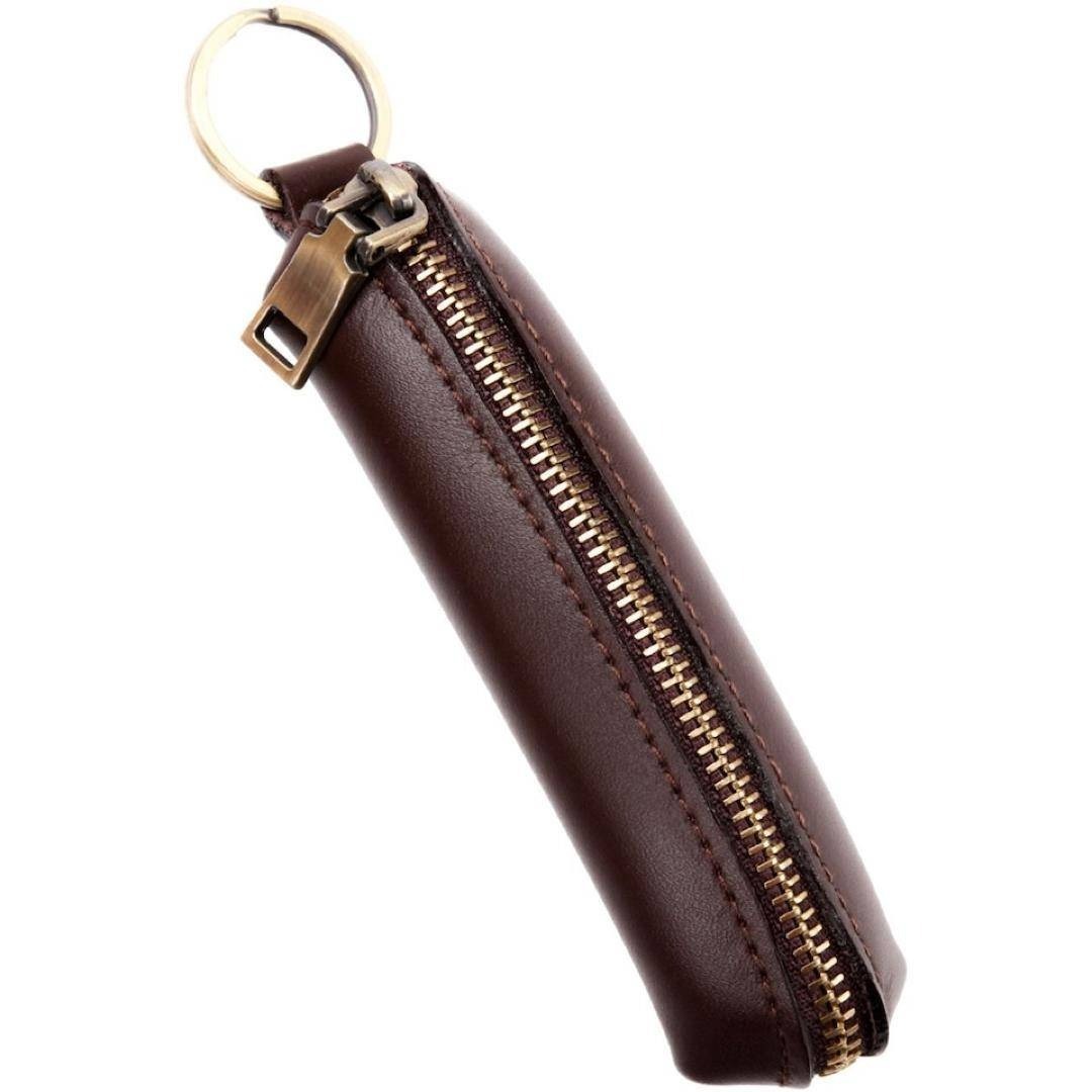 ミニ財布 本革 小銭入れ コインケース 使いやすい YKK 訳あり 高級感 ギフト 茶拍卖