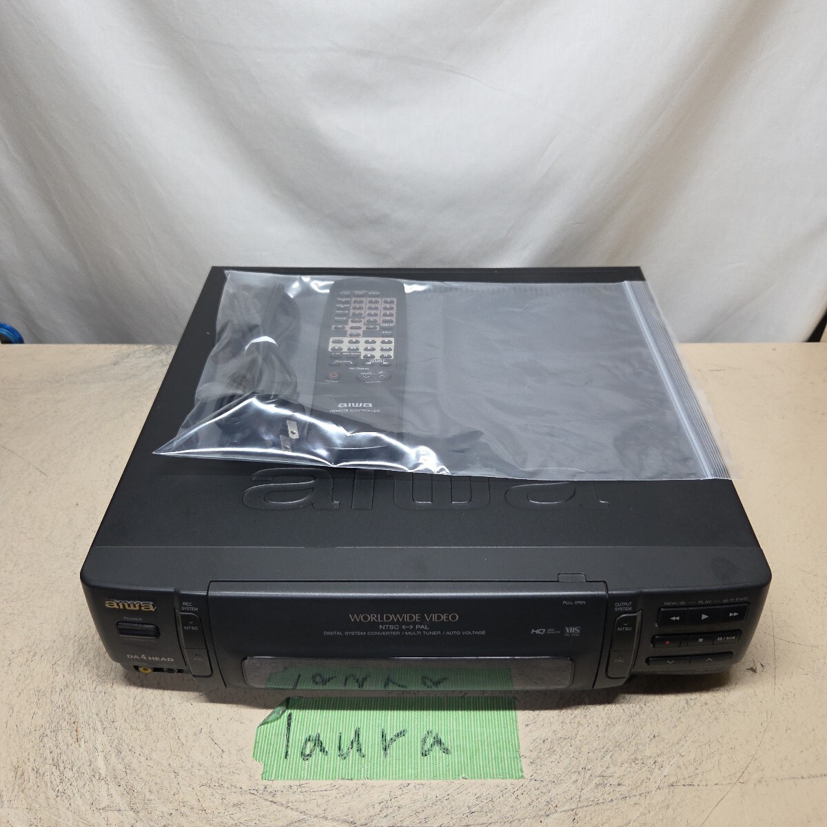 ワールドワイド ビデオデッキ AIWA HV-MX1 ジャンク VHS PAL拍卖