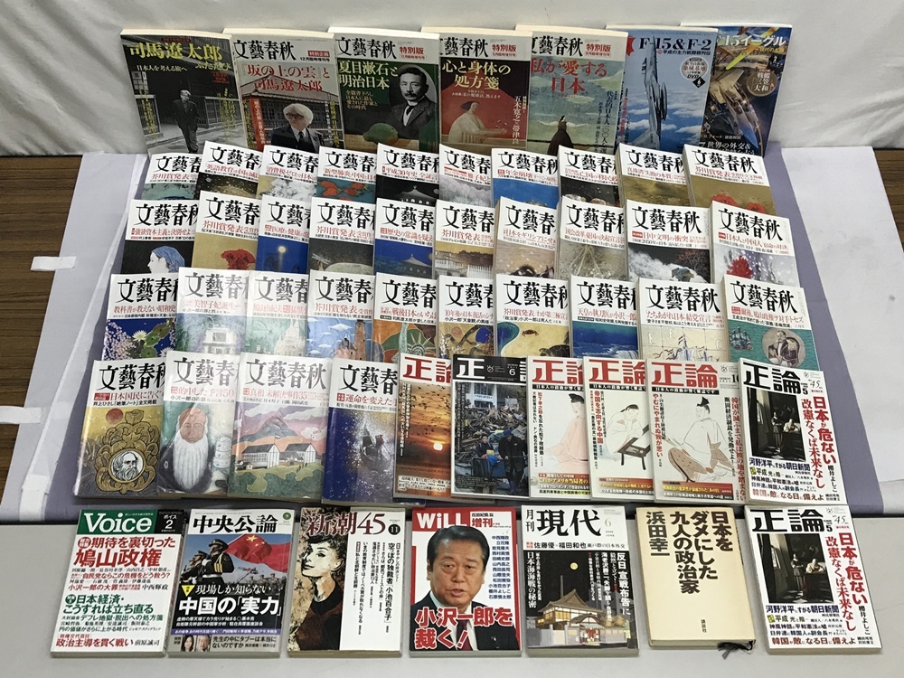 カメ)【状態不良有】文藝春秋 正論 voice 中央公論 新潮45 WiLL 現代 政治 MARU F-15 まとめ セット ◆T2508026 NH30B拍卖