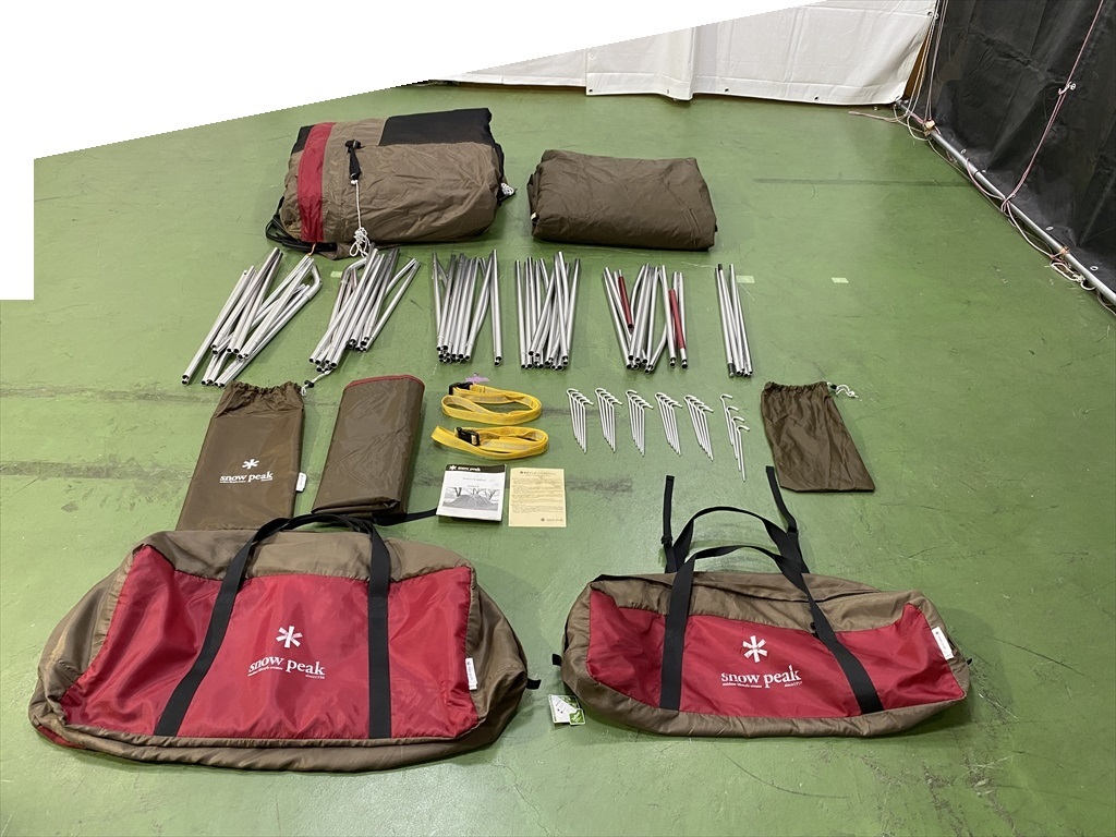 下松)snow peak スノーピーク 2ルームシェルター テント ランドロック TP-671 インナーテント グランドシート付 ◆★J250816R01B NH16A拍卖