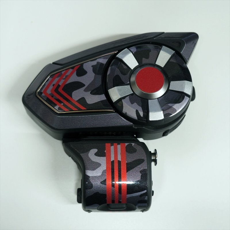 (シルバー) SENA セナ 30K スキンシール パターン迷彩 Dタイプ ライン入りトリコロールカラー バイク用インカム バイク インカム拍卖