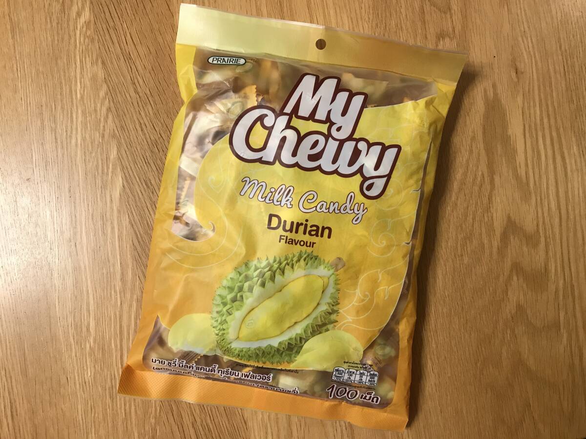 マイチューイ/My Chewy:Milk Candy Durian Flavour / ドリアン【Thailand】拍卖