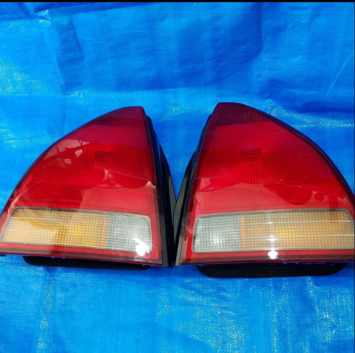 HONDA PRELUDE ホンダ プレリュード 4th 前期後期 BB1 BB4 BA8 純正テールランプ部品パーツ 赤色 左右セット 貴重レア 希少廃盤旧車 北米US拍卖