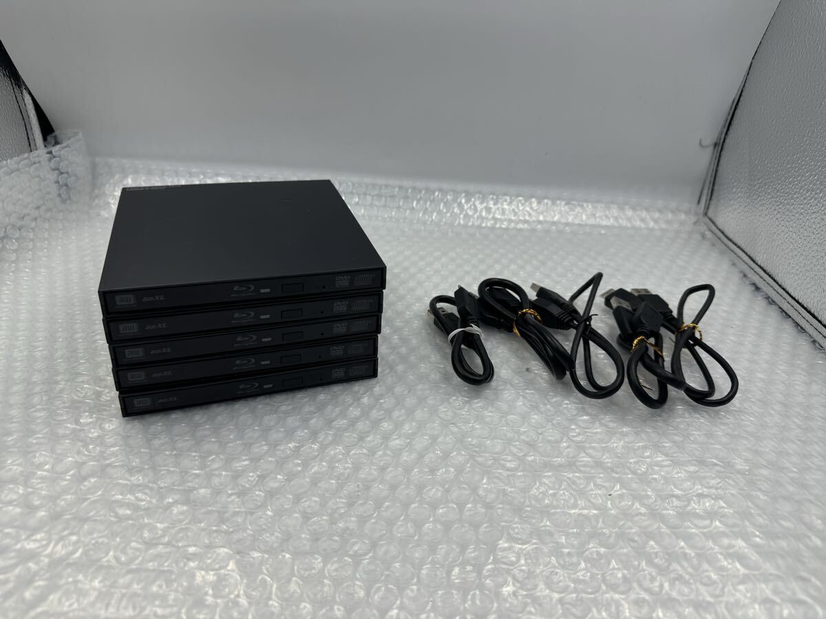 S3981) Logitec ポータブルブルーレイドライブ LBD-PUD6U3VBK 5台セット拍卖