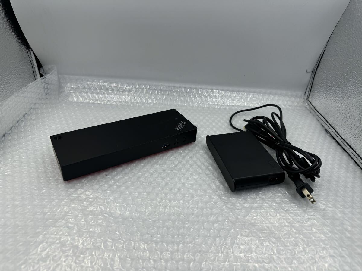 S3989) 美品 Lenovo ThinkPad Thunderbolt3 Workstation Dock DK1841 ACアダプター付き拍卖