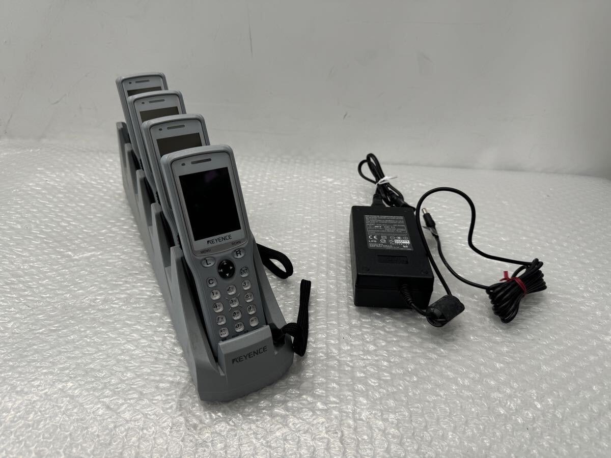 S4090) KEYENCE キーエンス バーコードハンディターミナル BT-1510B×4台+5連充電ユニット BT-UC15 2個セット(庚1)拍卖