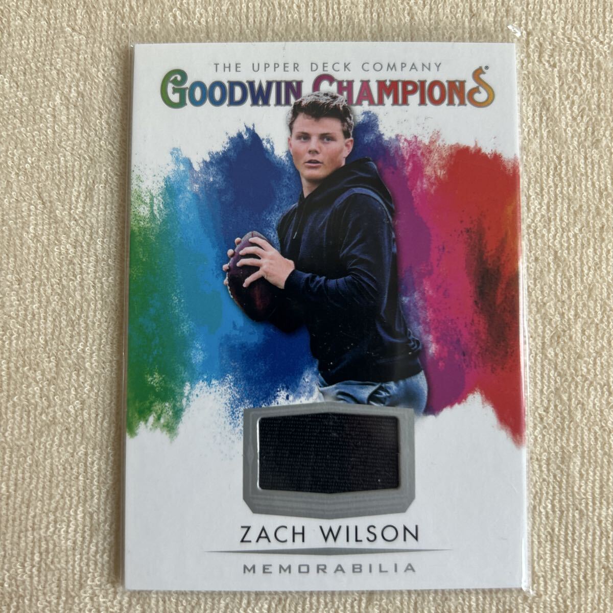 ZACH WILSON MEMORABILIA 2021 upper deck SM-ZW SPLASH of COLOR拍卖