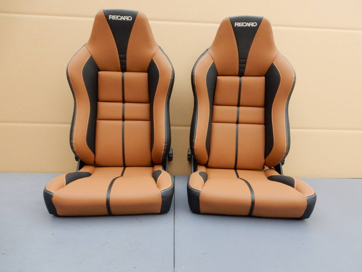 RECARO SR-3 カスタム ローサポート 2脚セット 張り替え未使用 ハイエース RV BOX。。 27拍卖